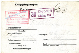 CAMP DE PRISONNIERS CPFM 1940 STALAG VIF = BOCHOLT (MUNSTER) ALLEMAGNE - WW II