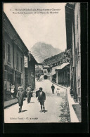 CPA Saint-Michel-de-Maurienne, Rue Saint-Laurent Et La Place Du Marché  - Saint Michel De Maurienne