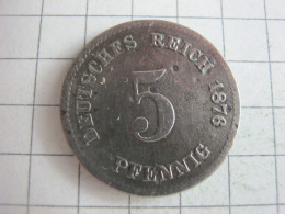 Germany 5 Pfennig 1876 G - 5 Pfennig