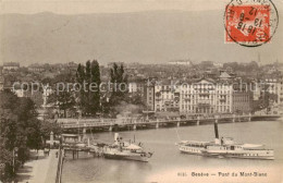 13859691 Geneve GE Dampfer Pont Du Mont-Blanc Geneve GE - Sonstige & Ohne Zuordnung