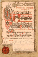 13854321 Zuerich ZH Handschriftliche Urkunde Gaudeamus Bayrische Bierhalle Zum K - Autres & Non Classés