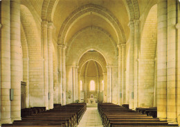 85  MAILLEZAIS L INTERIEUR DE L EGLISE ROMANE  - Maillezais