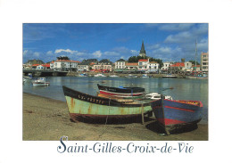 85  SAINT GILLES CROIX DE VIE L EGLISE SAINT GILLES ET LE QUAI DU PORT FIDELE  - Saint Gilles Croix De Vie