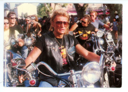 Johnny HALLYDAY Saint Tropez Aout 91 Ref:333 , Photo Marc Castagnet, Motos - Artistes