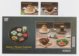 Indonesia 2024 - Traditional Snacks And Beverages (MS + Stamp Set) - Indonesia