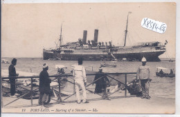 PORT-SAID- STARTING OF A STEAMER - Port-Saïd