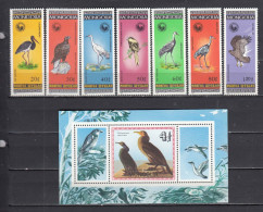 Mongolia 1985 - Birds, Mi-Nr. 1688/705+Bl. 108, MNH** - Mongolei