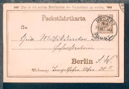 Berlin Packetfahrtkarte 2 Pfg. Mit Stpl. PACKET-FAHRT B 4 31.OKT 89 - Sonstige & Ohne Zuordnung