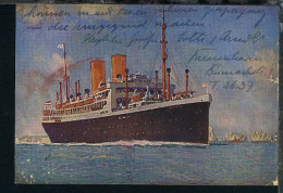 Dampfer Dresden, Künstler-CAK, 1929 - Passagiersschepen