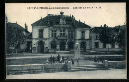 CPA St-Siméon De-Bressieux, L`Hotel De Ville  - Bressieux