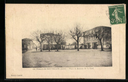 CPA Le Péage-de-Roussillon, Place Et Avenue De La Gare  - Roussillon