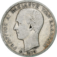 Grèce, George I, Drachma, 1873, Paris, Argent, TB, KM:38 - Grèce