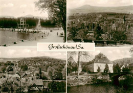 73892460 Grossschoenau Sachsen Waldstrandbad Blick Zum Hutberg Heimat Und Damast - Grossschönau (Sachsen)