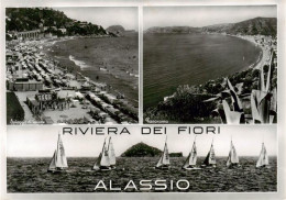 73892193 Alassio Liguria IT Spiaggia Panorama Segelregatta  - Sonstige & Ohne Zuordnung