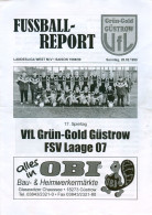 Fußball-Programm PRG VfL Grün-Gold Güstrow - FSV Laage 07 28. 2. 1999 Laager SV 03 BSG Traktor Corso Dynamo Barlachstadt - Programma's