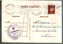 79741 - Entier Avec Repiquage INTERNES  CIVILS EN  ALLEMAGNE - Guerre De 1939-45