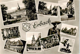 73891462 Erbach Odenwald Schloss Schlosshof Im Staedtel Rittersaal Rathaus Kirch - Erbach