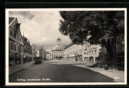 AK Erding, Partie In Der Landshuter Strasse, Geschäft Peter Blümel  - Landshut