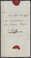 L. Datée 13 Pluviôse An 3 (1e Février 1795)  De SAINT-HUBERT Pour HUY - Man. "Service Militaire … Pressée" - 1794-1814 (French Period)