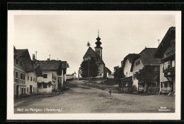 AK St. Veit, Strassenpartie Mit Kirche  - Altri & Non Classificati