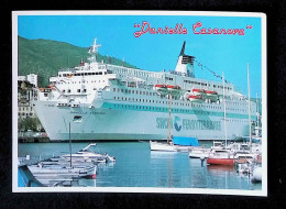 Cp, Bateaux, Ferry, 20, 2A, Ajaccio, Le Danielle Casanova Dans Le Port, écrite, Ed. Yvon - Transbordadores