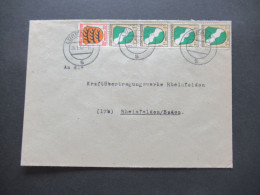 1947 Französische Zone Mi.Nr.1 (4) Und Nr.8 MiF Tagesstempel Lörrach Nach Rheinfelden Baden Gesendet - General Issues