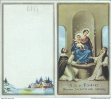 Bs83 Calendarietto Religioso Madonna Del Rosario Di Pompei - Altri & Non Classificati