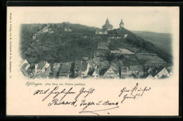 AK Esslingen, Ortsansicht Mit Burg Von Westen Gesehen  - Esslingen