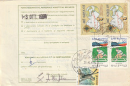 BOLLETTINO POSTALE - (SAN MARINO) ALB. - Paketmarken