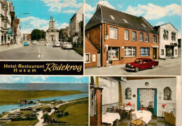 73890586 Husum  Nordfriesland Hotel Restaurant Roedekrog Gaststube Ortspartien P - Husum