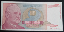 #1   YUGOSLAVIA 500000000000 DINARA 1993  AA SERIES - Joegoslavië