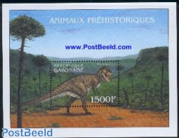 Gabon 2000 Tyrannosaurus Rex S/s, Mint NH, Nature - Prehistoric Animals - Unused Stamps