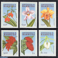 Antigua & Barbuda 2000 Flowers 6v, Mint NH, Nature - Flowers & Plants - Antigua Et Barbuda (1981-...)