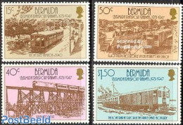 Bermuda 1987 Railways 4v, Mint NH, Transport - Railways - Trenes