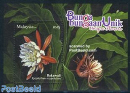 Malaysia 2008 Flowers S/s, Mint NH, Nature - Flowers & Plants - Other & Unclassified