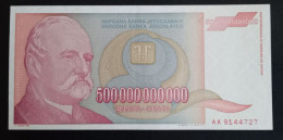 #1   YUGOSLAVIA 500000000000 DINARA 1993 AA SERIES - Yugoslavia