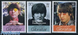 Gibraltar 1999 John Lennon 3v, Mint NH, Performance Art - Music - Popular Music - Music