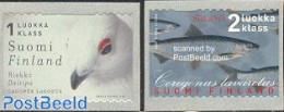 Finland 2000 Animals 2v S-a, Mint NH, Nature - Birds - Fish - Nuovi