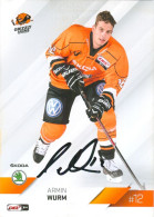 Autogramm Eishockey AK Armin Wurm Grizzly Adams Wolfsburg 14-15 Grizzlys EV Füssen Im Allgäu ETC Eispiraten Crimmitschau - Sports D'hiver