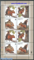 Armenia 2001 WWF, Squirrels M/s, Mint NH, Nature - Animals (others & Mixed) - World Wildlife Fund (WWF) - Arménie