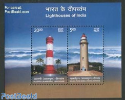 India 2012 Lighthouses S/s, Mint NH, Various - Lighthouses & Safety At Sea - Nuovi