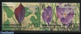 Bosnia Herzegovina - Croatic Adm. 2015 Flowers 2v [:], Mint NH, Nature - Flowers & Plants - Bosnia Erzegovina