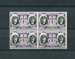 Lithuania 1934 Mi. 387 Sc C81 Darius And Girenas Block 4 MNH** - Litouwen