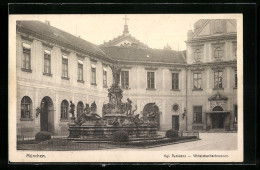 AK München, Kgl. Residenz Und Wittelsbacherbrunnen  - Muenchen