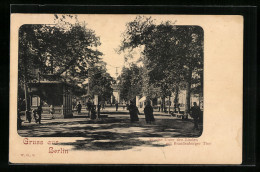 AK Berlin-Tiergarten, Strasse Unter Den Linden Mit Brandenburger Tor  - Brandenburger Deur