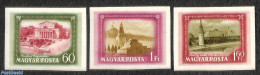 Hungary 1952 Soviet Friendship 3v, Imperforated, Mint NH - Neufs