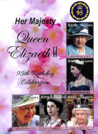 Guyana 2021 Queen Elizabeth II 95th Birthday 4v M/s, Mint NH, History - Kings & Queens (Royalty) - Familias Reales