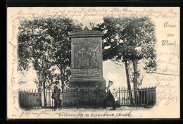 AK Wesel, Denkmal Der 11 Schill`schen Offiziere  - Wesel