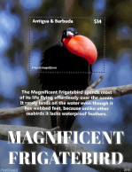 Antigua & Barbuda 2022 Magnificent Frigatebird S/s, Mint NH, Nature - Birds - Antigua And Barbuda (1981-...)