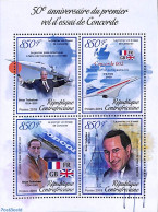 Central Africa 2019 Concorde 4v M/s, Mint NH, Transport - Concorde - Aircraft & Aviation - Concorde